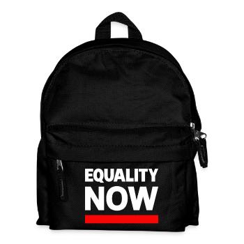 EQUALITY NOW Statement Slogan - Kids' Backpack - black - Front