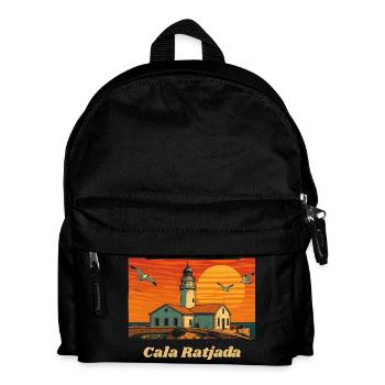Cala Ratjada - Mallorca - Kinder Rucksack - Schwarz - Vorne