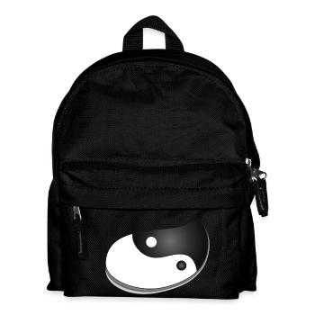Symbole Yin-Yang en forme de goutte d’eau – Balance Design - Sac à dos Enfant - noir - Devant