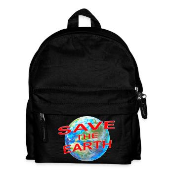 Save the Earth  - Kinder Rucksack - Schwarz - Vorne