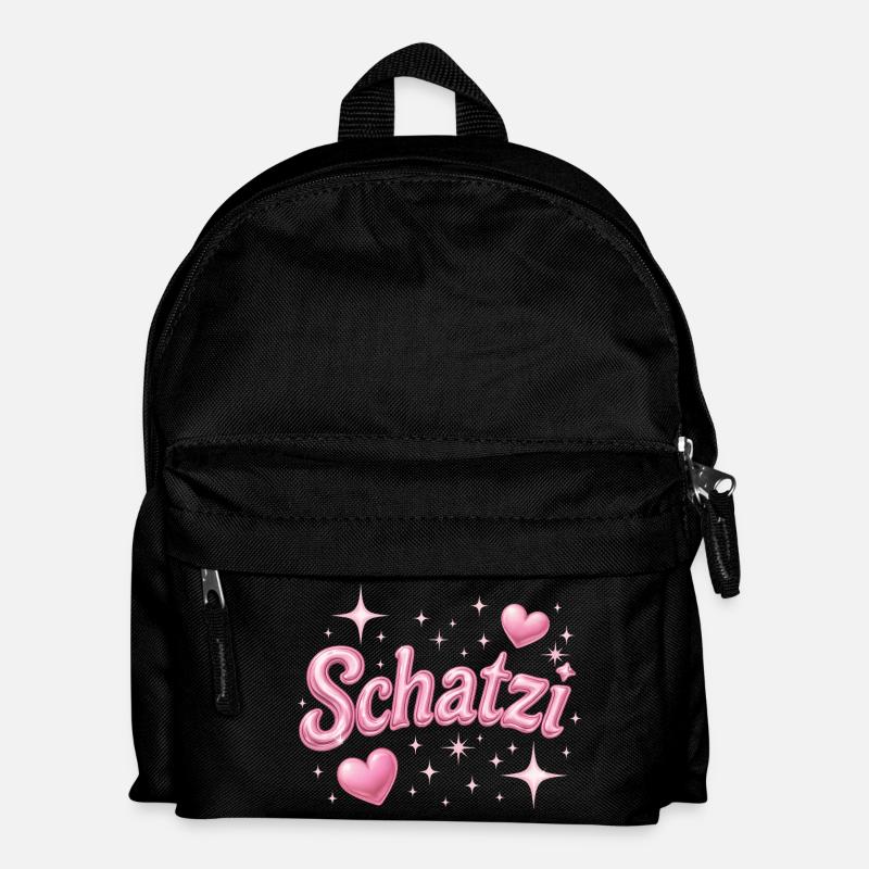 schatzi / Y2K Style - Kinder Rucksack - Schwarz