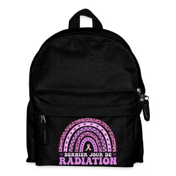 Cancer Du Sein Octobre Rose Radiothérapie - Sac à dos Enfant - noir - Devant