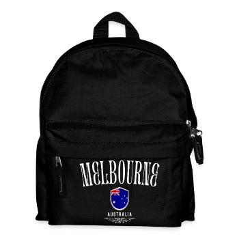 Melbourne Australia, sleek and minimalist design - Kids' Backpack - black - Front