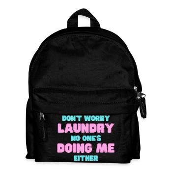 Playful Laundry Do-It-Yourself Quote - Kids' Backpack - black - Front