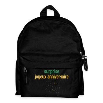 Surprise Happy Birthday - Kids' Backpack - black - Front