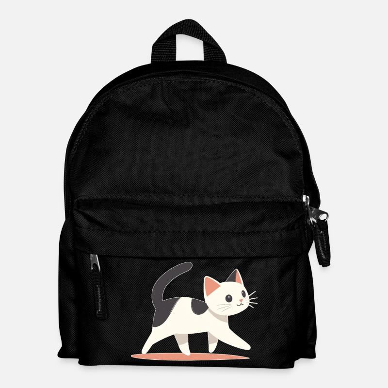 Katze - Kinder Rucksack - Schwarz