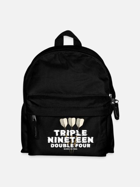 Vintage 1965 Darts Checkout - Kids' Backpack - black