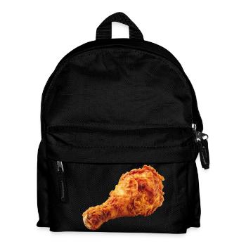 Fried Chicken Wing Fast Food - Kinder Rucksack - Schwarz - Vorne