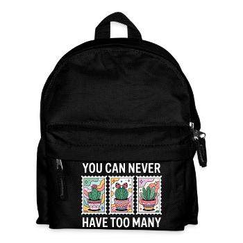 Drôle de plante et de succulent collectionneur de cactus - Sac à dos Enfant - noir - Devant