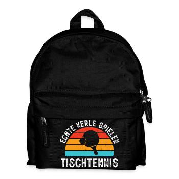 Tischtennis Outfits Tischtennisspieler Geschenke  - Kinder Rucksack - Schwarz - Vorne