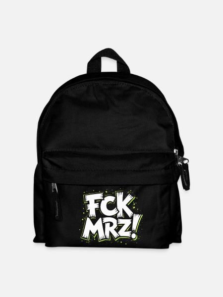 FCK MRZ Politischer Protest Slogan - Kinder Rucksack - Schwarz