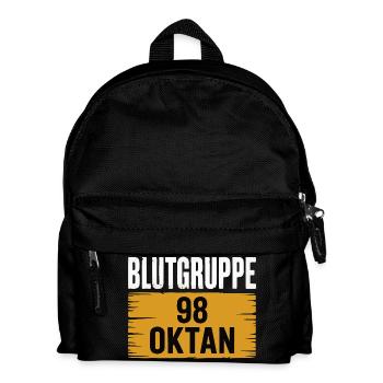 Blood Type 98 Octane - Gasoline Design - Kids' Backpack - black - Front