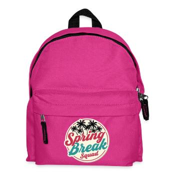 Spring Break Squad Palm Trees Tropical Holiday Party - Kids' Backpack - fuchsia - Front