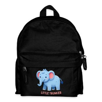 Rosa Ohr-Elefant - Kinder Rucksack - Schwarz - Vorne