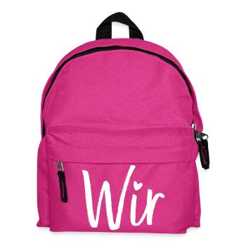 WIR – ein kraftvolles Wort mit großer Bedeutung - Kinder Rucksack - Fuchsia - Vorne