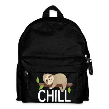 Paresseux relaxés sur branche, design relaxant - Sac à dos Enfant - noir - Devant