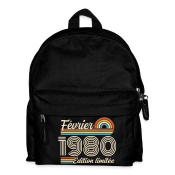 February 1980 - Kids' Backpack - black - Front