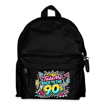 Retour aux tenues rétro des années 90 et 90 - Sac à dos Enfant - noir - Devant
