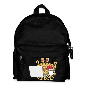 Flying Spaghetti Monster Pastafari FSM Atheist - Kinder Rucksack - Schwarz - Vorne