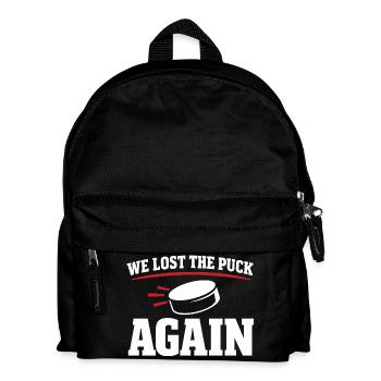 Beer League Hockey Funny Hockey Players Team Humor - Kids' Backpack - black - Front
