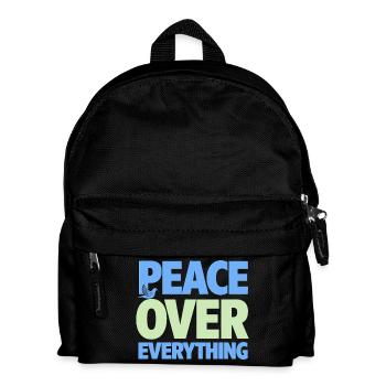 Peace Over Everything Spirituelle Gelassenheit - Kinder Rucksack - Schwarz - Vorne