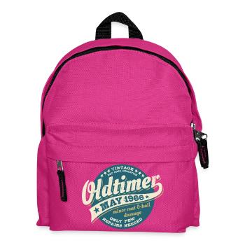 Voiture ancienne mai 1966 - Anniversaire - Cadeau - Sac à dos Enfant - fuchsia - Devant