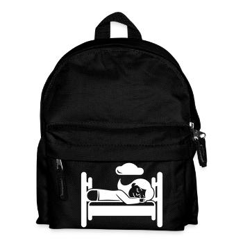 Schlafen Müde - Kinder Rucksack - Schwarz - Vorne