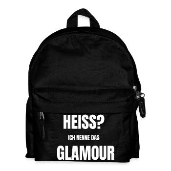 Heiss? Ich nenne das Glamour - Kinder Rucksack - Schwarz - Vorne