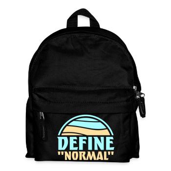 Define Normal Funny Sarcastic Definition Graphic - Kids' Backpack - black - Front
