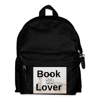 Book Lover Bold Typography - Kids' Backpack - black - Front