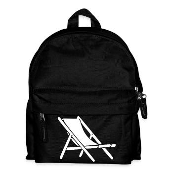 Beach Lounger Sun Lounger Beach Beach Holiday Travel - Kids' Backpack - black - Front