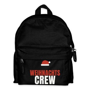 Weihnachts Crew Weihnachtsmütze Familie Team Fest - Kinder Rucksack - Schwarz - Vorne