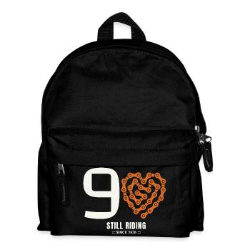 90 Years Bicycle Still Riding Birthday Gift - Kids' Backpack - black - Front