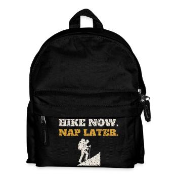 Hike Now Nap Later - Kids' Backpack - black - Front