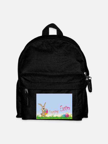 Frohe Ostern - Kinder Rucksack - Schwarz