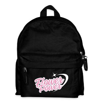 Flower Power - Police rétro en rose avec étoile - Sac à dos Enfant - noir - Devant