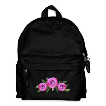 roses - Kids' Backpack - black - Front