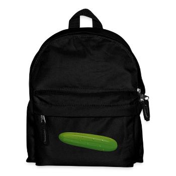 Gurke - Kinder Rucksack - Schwarz - Vorne