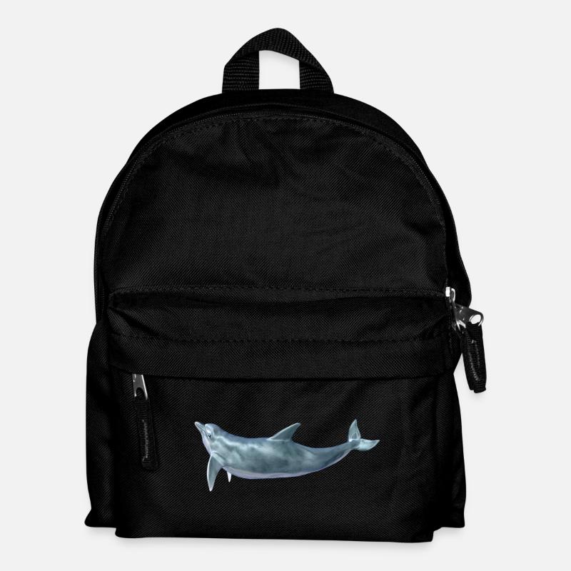 Delfin - Kinder Rucksack - Schwarz