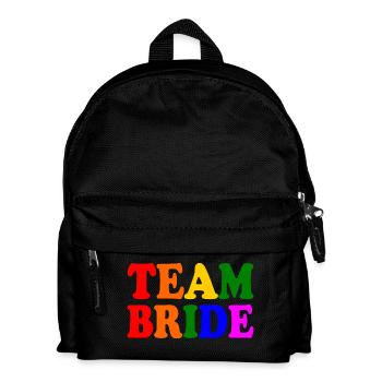 Team bride - Kinder Rucksack - Schwarz - Vorne
