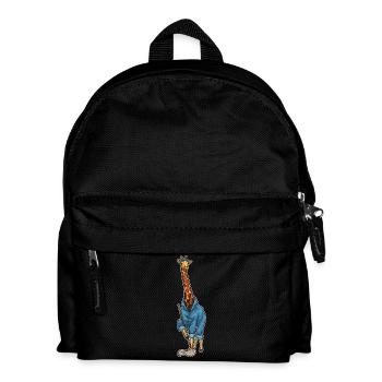 Vadrouille nettoyante girafe - Sac à dos Enfant - noir - Devant