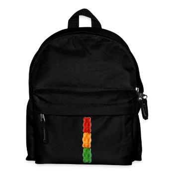 Gummibärchen Totem - Kinder Rucksack - Schwarz - Vorne