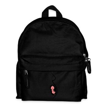 Pregnant Baby - Kinder Rucksack - Schwarz - Vorne