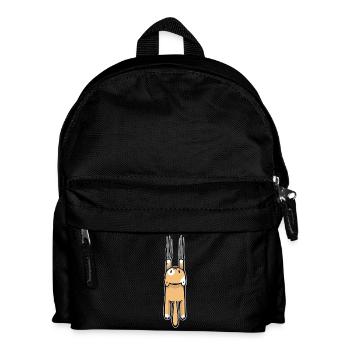 Scratching cat - Kids' Backpack - black - Front