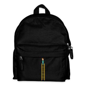 climbing ladder klettern leiter cycling mountain s - Kinder Rucksack - Schwarz - Vorne