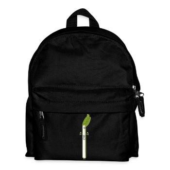 funny leek - Kids' Backpack - black - Front