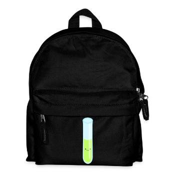 reagenzglas flask tube experiment chemistry chemie - Kinder Rucksack - Schwarz - Vorne