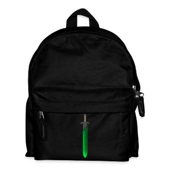 Green Rune Sword - Kids' Backpack - black - Front