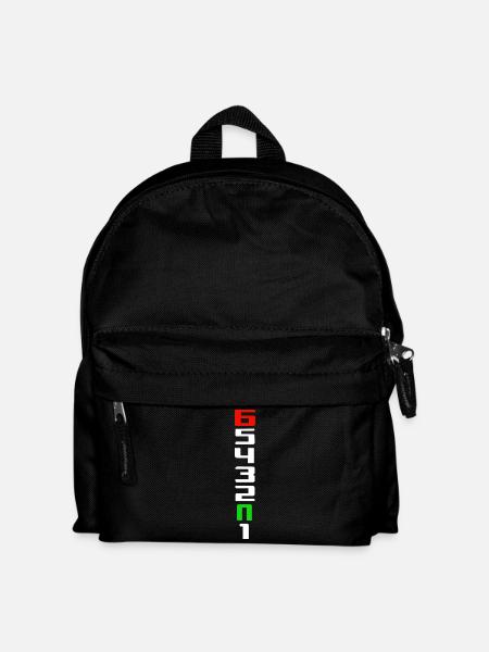 Motorrad ONE UP SIX DOWN - Kinder Rucksack - Schwarz