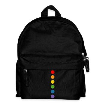 Rainbow rounds - Kids' Backpack - black - Front